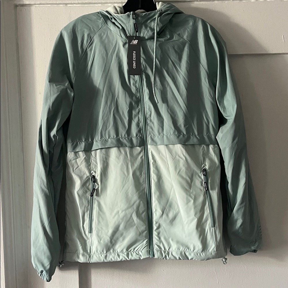 New Balance Light Green Water Resistant Jacket
